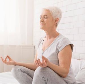 Senior-woman-doing-yoga-medita